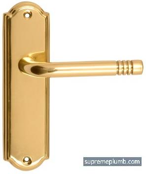 Madrid Lever Latch Polished Brass 